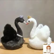 Bonito Desenho Animado Coroa Cisne Crianças Brinquedo De Pelúcia