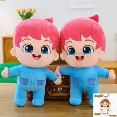 [Oferta Especial Em Estoque] Boneca De Pelúcia Bebefinn De 40 Cm-Brinquedo Macio Plushie Infantil Fofa Travesseir