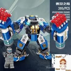 395 pçs Lego blocos de construção série Mecha transformando robô fantasma Ninja crianças meninos DIY educação científica