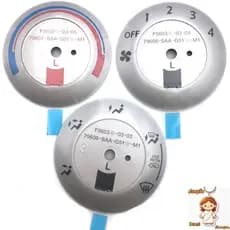 1 Peça Botão de Ventilador / Adesivo de Ar Condicionado Honda Fit 2003-2007 Acessórios para Carro