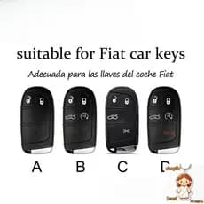 Chaveiro de Urso TPU para Capa de Chave de Carro Fiat, Compatível com Freemont/TORO/CRONOS/Pulse/FASTBACK, Modelo 3541
