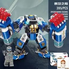 395 pçs Lego blocos de construção série Mecha transformando robô fantasma Ninja crianças meninos DIY educação científica