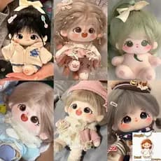 20cm Idol Doll Plush Sakura Monster Cotton Star Dolls Kawaii Bonecas Recheadas Roupas De 20cm Baby Plushies Toys Coleção