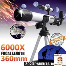 TELESCOPIO ASTRONOMICO PROFISSIONAL TRIPÉ AJUSTÁVEL 6000X TELESCOPE ASTRONOMICA PROFISSIONAL TELESCÓPIO LUNETA ASTRONÔM