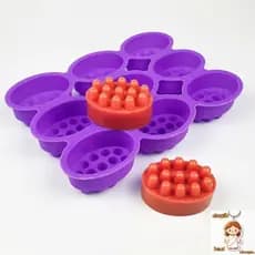 [Molde De Sabonete De Silicone 3d Massagem Em Forma Para Terapêutica Oval Spa Acessórios Artesanato Moldes