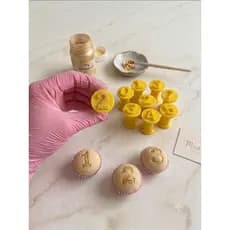 Kit 10 Carimbos Para Doces 0 ao 9 Brigadeiros Docinhos Festa De Aniversario