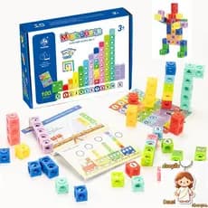 Conjunto Didático Numberblocks Cubo de Matemática Brinquedos de Aprendizagem Precoce Quebra-cabeça Treinamento de Constr