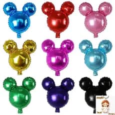 Desconto 10Pcs Desenho Animado Colorido Mickey Minnie Head Balloons Feliz Aniversário Decorações Air Globos Kid Toys Gif