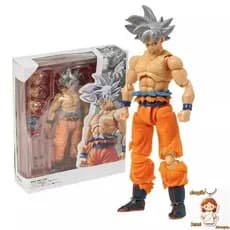SHF Dragon Ball Z Boneco Goku Instinto Premium 15cm Articulados Com Acessorios Anime Action Figure