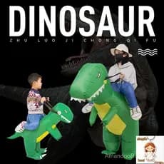 Fantasia de Dinossauro Inflável para Crianças Fantasia de Halloween para Crianças e Adultos Fantasia de Performance Engr