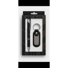 Kit Caneta Metálica e Chaveiro Masculino, Presente, Lembrança