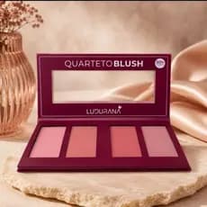 Quarteto de Blush Ludurana Iris – Paleta com 4 Tons de Blush para Acabamento Natural