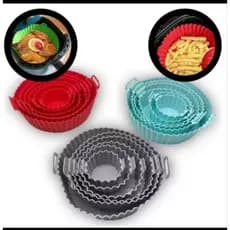 Kit Com 6 Unidades De Forma De Silicone Para Air Fryer