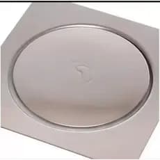 Ralo Click Inteligente 10X10 cm Cromado Prata  Inox Piso Banheiro Quadrado