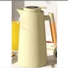 Garrafa Térmica de água, 1 Litro Garrafa Térmica Com Termômetro Led Para Chás / Café Design Moderno Cabo Em Madeira