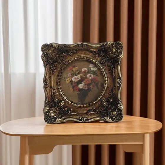 Moldura decorativa para fotos, decoração de mesa, sala de estar francesa, quarto, cabeceira, pintura dedicada, moldura d