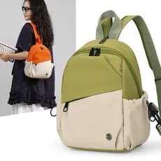 Bolsa mensageiro de ombro Bolsa de peito pode ser mochilada Bolsa de viagem mensageiro de cintura