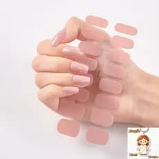 32Pcs (2 Folhas) Adesivos De Gel Semi-Curado Unhas Pretos/Brancos/Rosas De Cobertura Completa De Longa Duração