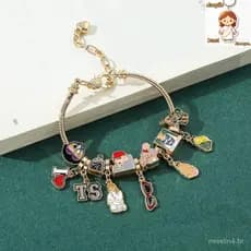 Anime Taylor Swift Pendant Pulseira De Jóias De Bricolage Casal Celebrity Same Style Presente De Aniversário Para Amigos