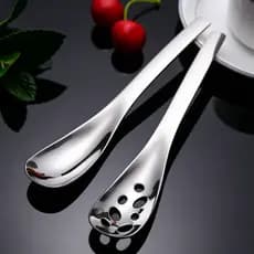 Criativo multifuncional utensílios de mesa domésticos 304 colher sopa aço inoxidável coador Buffet restaurante tempero c