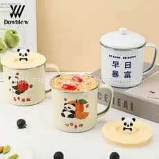 304 copo de água de aço inoxidável Panda copo caneca do agregado familiar dos desenhos animados crianças beber copo escr
