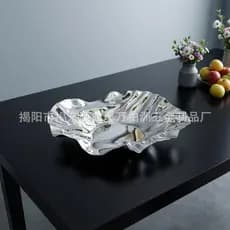 Prato de frutas luz nórdica estilo luxo prato de frutas de aço inoxidável de alta qualidade casa sala de estar pote de f