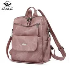Pronto estoque zhenli grande capacidade senhoras mochila Casual mochila feminina saco Retro mochila feminina