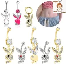 Prego De Coelho Navel Liso Personalidade De Aço Inoxidável Botão De Universal Ring Piercing Jewelry