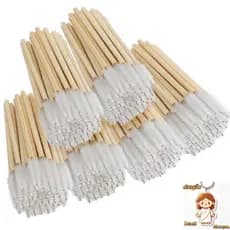 50 Pçs Alça De Bambu Escovas De Cílios Rímel Varinhas Aplicador Spoolers Sobrancelha Para Ferramenta De Extensão