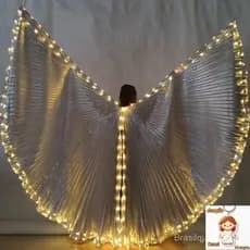 Asas Luminosas Led Mostram Adereços Dança Fluorescente De Luz Amarelas Do Ventre Adulto Custo De