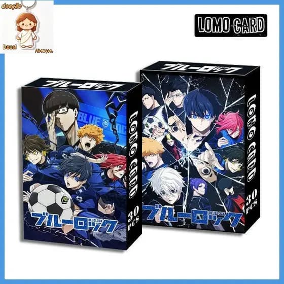 30Pcs/Set Anime Blue Lock Photocards Kpop Lomo Cards Isagi Yoichi Bachira Chigiri Photo Printing Cards Album Fans Collec