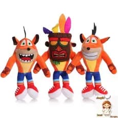 26cm Crash Bandicoot Brinquedos De Pelúcia Série Trilogia Louca Anime Figura Bonecas Kawaii Aniversário Das Crianças Pre