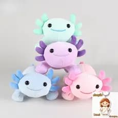 25cm Dos Desenhos Animados Salamandra Boneca Axolotl Brinquedo De Pelúcia Animal Plushies Bebê Crianças Presente Anivers