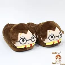 Inverno Harry Potter Desenho Animado Casal Casa Quente Sapatos Pós-Parto Espessados Chinelos