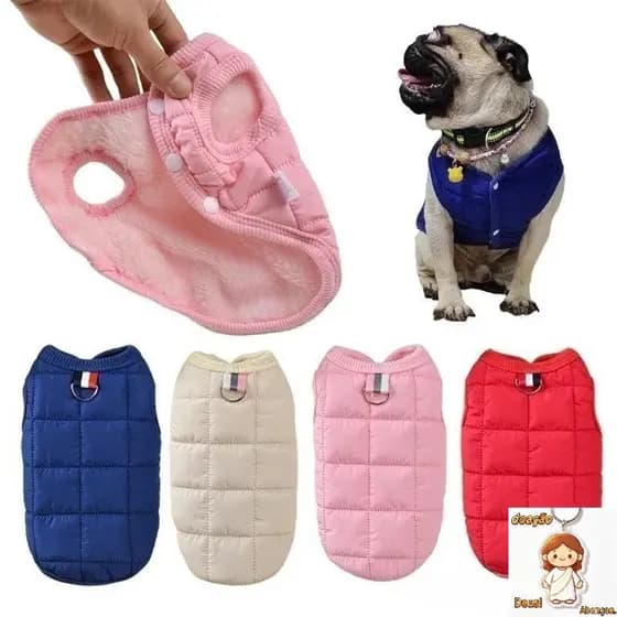 Roupas Quentes Para Cães Yorkies Shih Tzu Jaqueta Poodle Colete Suprimentos Animais De Estimação