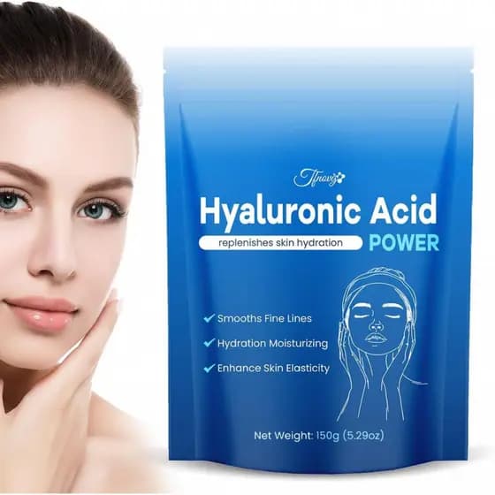 Pó de ácido hialurônico, sérum facial de ácido hialurônico para fazer em casa, pó de ácido hialurônico solúvel em água p