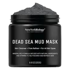 Máscara de Lama do Mar Morto de Nova York para Rosto e Corpo | Refinador de Poros SpaQuality para Pele Oleosa | Cuidado