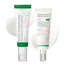 AXIS-YNiacinamidecareDuo-SPF50OTC-RegulatedMineralSunscreen&DarkSpotCorrectingGlowSerum-ExclusiveVeganKoreanCareSet-Dail
