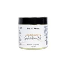 Bálsamo Estimulante para Couro Cabeludo e Cabelo Bask&Lather para Crescimento Capilar, Manteiga de Manga e Karité, Óleo