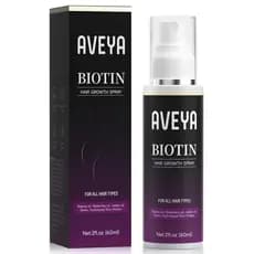 AVEYAHairGrowthSpray, infundido com Óleo de Alecrim, Água de Rizos, Óleo de Batana e Biotina para o Couro Cabeludo – For