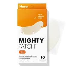 MightyPatchHeroCoeticsChinPatch-XLPatchesHidrocoloidesContornadosParaManchasEAcne-Não-Irritantes(10Unidades) 52FK