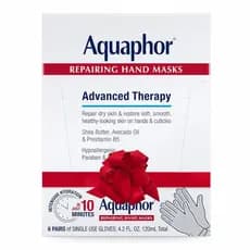 Máscara Reparadora para Mãos Aquaphor, Luvas Hidratantes para Mãos Secas, Contém Óleo de Abacate e Manteiga de Karit