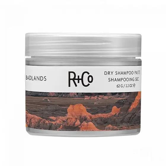 R + Cobadlands shampoo seco em pasta, intensificador de textura para volume e brilho.