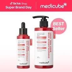 [medicube] Essência de Casca de Arroz com Ácido Hipocloroso (para rosto e corpo) |     Sérum esfoliante suave para remov