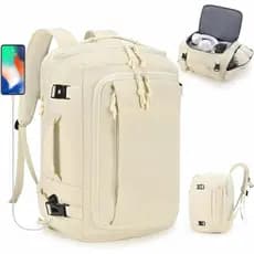 Bolsa de viagem de 40x30x20 centímetros, mochila de viagem portátil expansível de 30-35L, bolsa para pertences pessoais