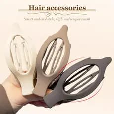 Presilhas de Cabelo Planas para Mulheres, Presilhas de Cabelo Tipo Garra e Bico de Pato para Cabelos Grossos ou Finos, A