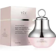 Creme para os Olhos com Massagem Elétrica Ycz, usado para reduzir olheiras, tonificar a pele, suavizar linhas finas e re