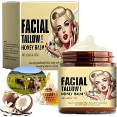 Gordura de carne bovina para uso facial, creme de gordura de carne bovina com mel, creme nutritivo para rosto e corpo GP