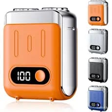 Mini Barbeador Elétrico Masculino 2025 Novo Barbeador Portátil Masculino IPX7 à Prova d'Água Barbeador XJCJ