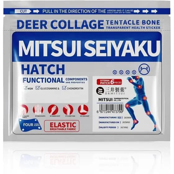 Adesivo térmico herbal DRMITSUI, proporciona 8 horas de conforto profundo, adequado para joelhos, costas, pescoço, ombro